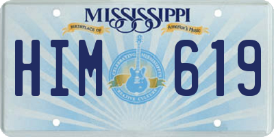MS license plate HIM619