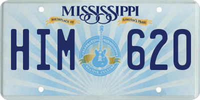 MS license plate HIM620