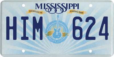 MS license plate HIM624