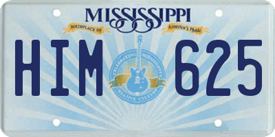 MS license plate HIM625