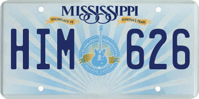 MS license plate HIM626