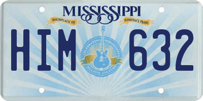 MS license plate HIM632