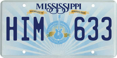 MS license plate HIM633