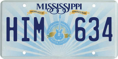 MS license plate HIM634