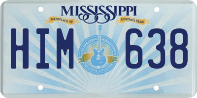 MS license plate HIM638