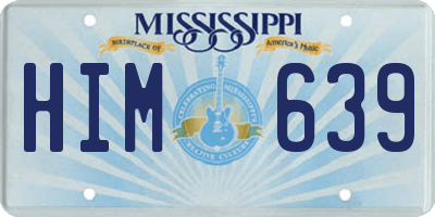 MS license plate HIM639