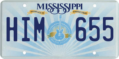 MS license plate HIM655