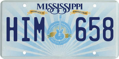 MS license plate HIM658