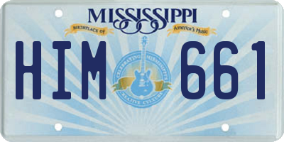 MS license plate HIM661