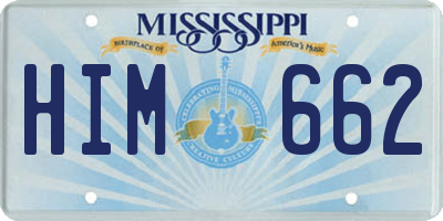 MS license plate HIM662
