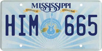 MS license plate HIM665