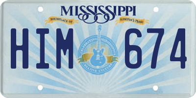 MS license plate HIM674
