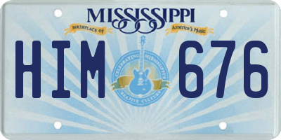 MS license plate HIM676