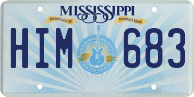 MS license plate HIM683