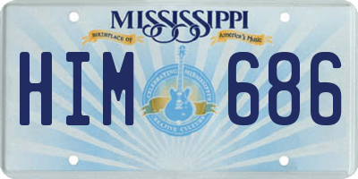 MS license plate HIM686