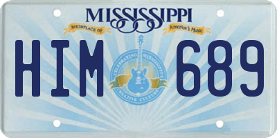 MS license plate HIM689