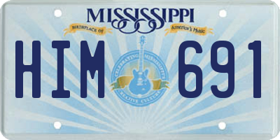 MS license plate HIM691