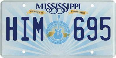 MS license plate HIM695