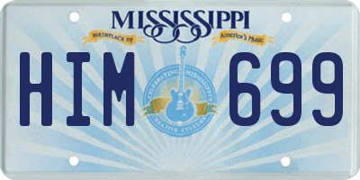 MS license plate HIM699