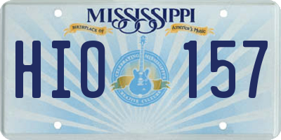 MS license plate HIO157