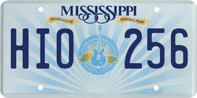 MS license plate HIO256