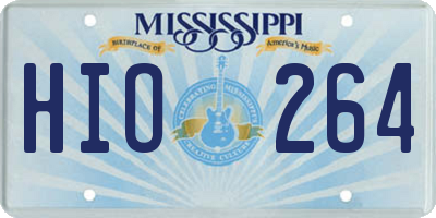 MS license plate HIO264