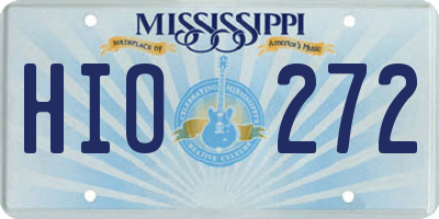 MS license plate HIO272