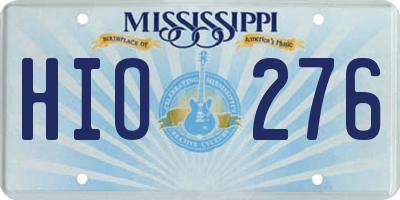 MS license plate HIO276
