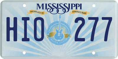 MS license plate HIO277
