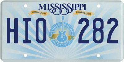 MS license plate HIO282