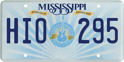 MS license plate HIO295