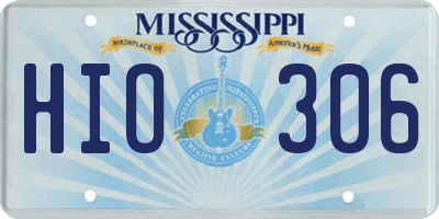 MS license plate HIO306