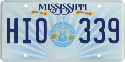 MS license plate HIO339