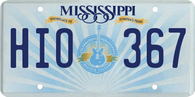 MS license plate HIO367