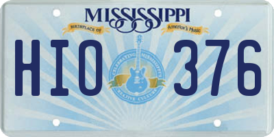 MS license plate HIO376