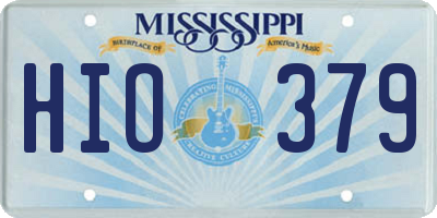 MS license plate HIO379