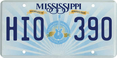 MS license plate HIO390