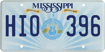 MS license plate HIO396