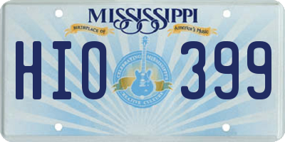 MS license plate HIO399