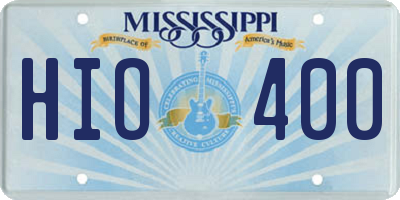 MS license plate HIO400