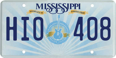 MS license plate HIO408