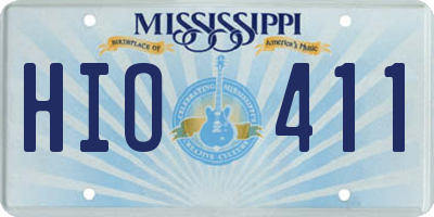 MS license plate HIO411