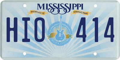 MS license plate HIO414