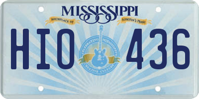 MS license plate HIO436