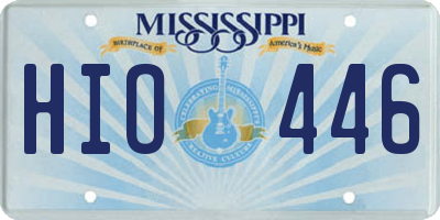 MS license plate HIO446