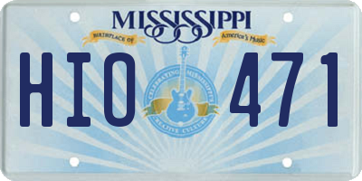 MS license plate HIO471