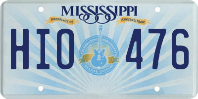 MS license plate HIO476