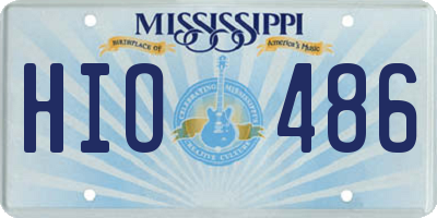 MS license plate HIO486