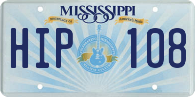 MS license plate HIP108