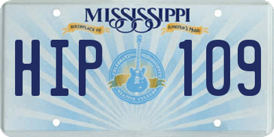 MS license plate HIP109